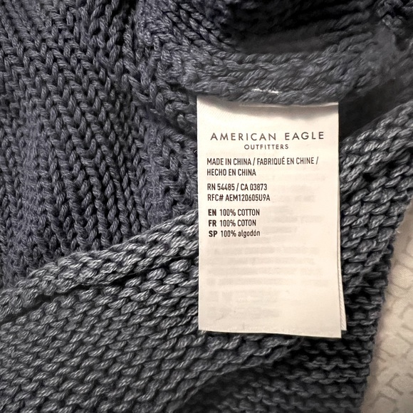 American Eagle navy blue crew neck sweater - Picture 2 of 2